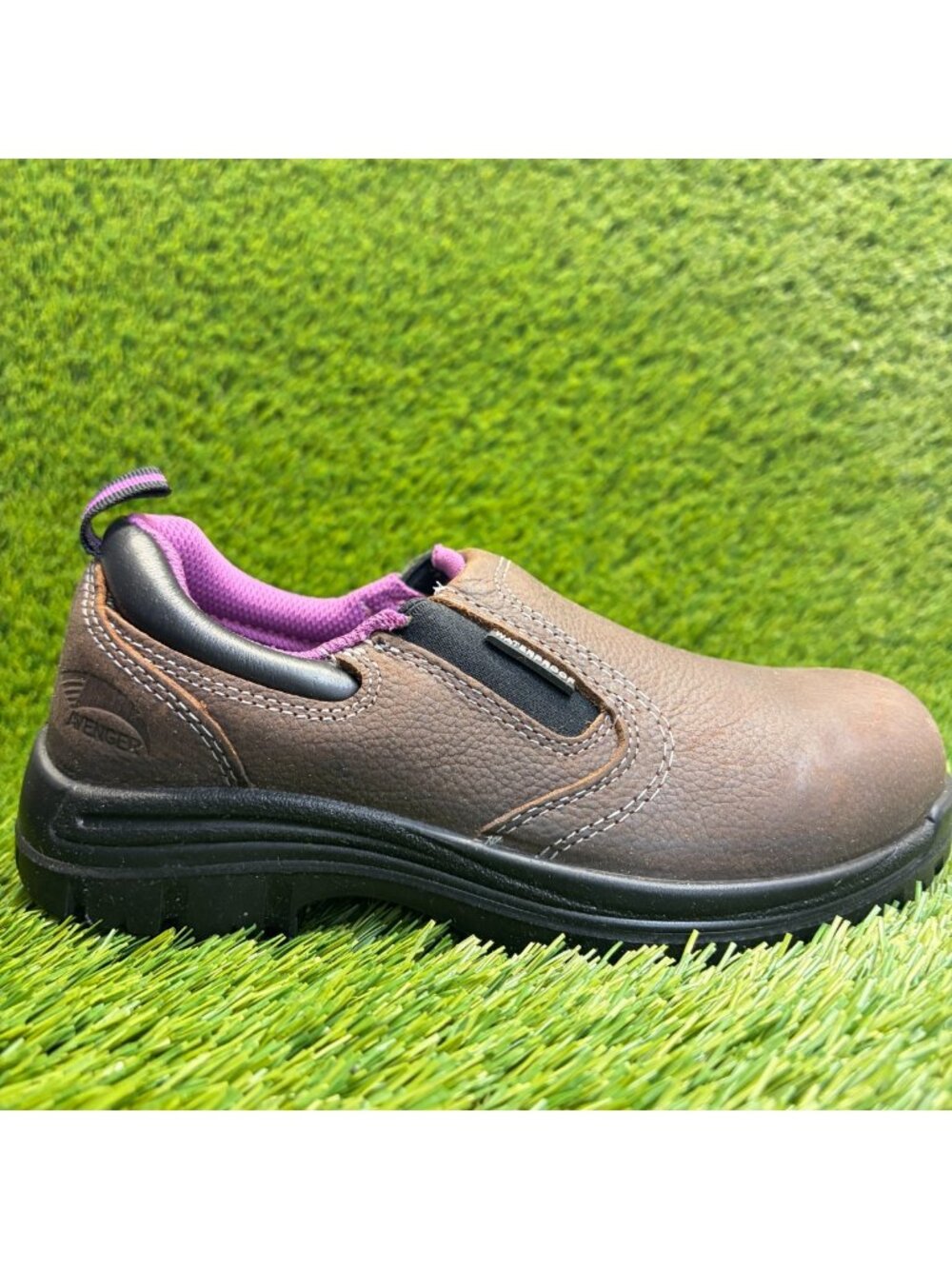 Avenger Foreman Womens Size 6 Brown Leather Composite Toe Safety Work Shoes